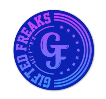 “Gifted Freaks” Purple Logo Sticker