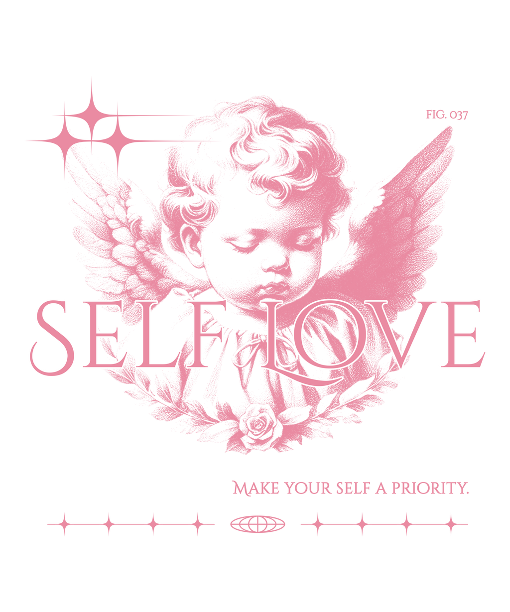 “Self Love” Women’s Flowy Crop Top Tee